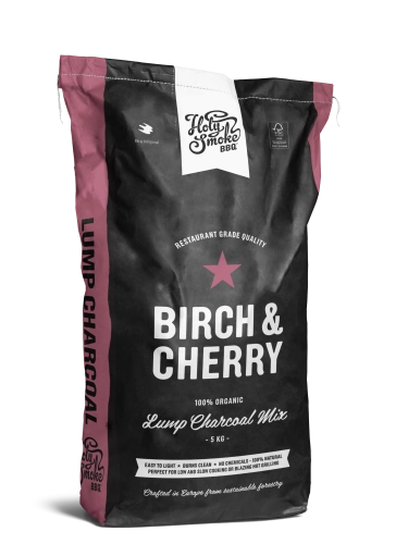 Holy Smoke Berken en Kers Houtskool 5kg